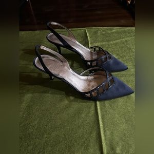 Arianna Papell Slingback Pumps - Size 10 Navy